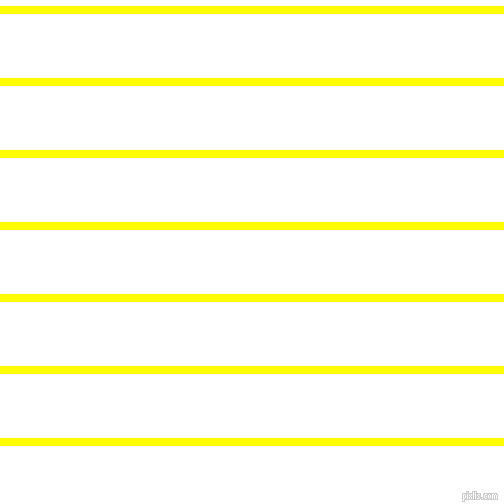 horizontal lines stripes, 8 pixel line width, 64 pixel line spacing, Yellow and White horizontal lines and stripes seamless tileable