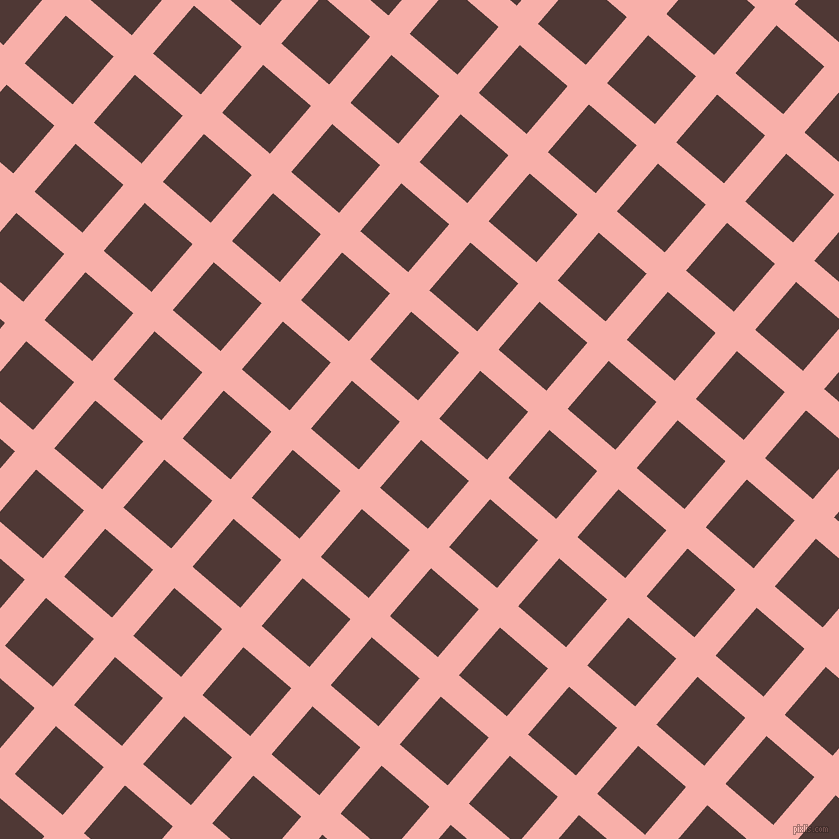 49/139 degree angle diagonal checkered chequered lines, 28 pixel line width, 63 pixel square size, plaid checkered seamless tileable