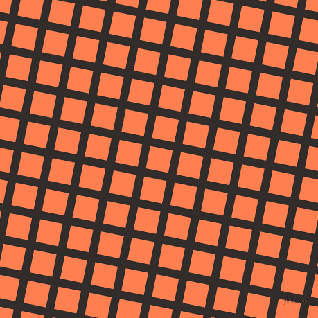 79/169 degree angle diagonal checkered chequered lines, 12 pixel line width, 33 pixel square size, plaid checkered seamless tileable