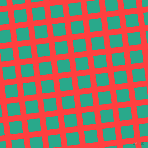 7/97 degree angle diagonal checkered chequered lines, 19 pixel line width, 40 pixel square size, plaid checkered seamless tileable