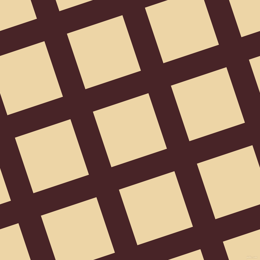 18/108 degree angle diagonal checkered chequered lines, 78 pixel line width, 193 pixel square size, plaid checkered seamless tileable