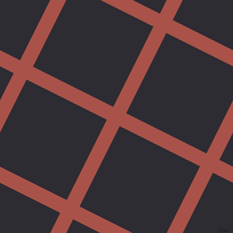 63/153 degree angle diagonal checkered chequered lines, 49 pixel lines width, 306 pixel square size, plaid checkered seamless tileable