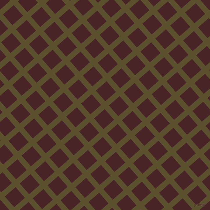 41/131 degree angle diagonal checkered chequered lines, 19 pixel line width, 49 pixel square size, plaid checkered seamless tileable