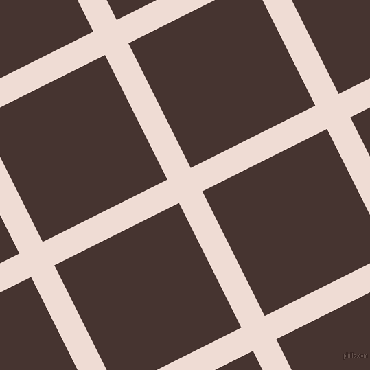 27/117 degree angle diagonal checkered chequered lines, 38 pixel line width, 203 pixel square size, plaid checkered seamless tileable