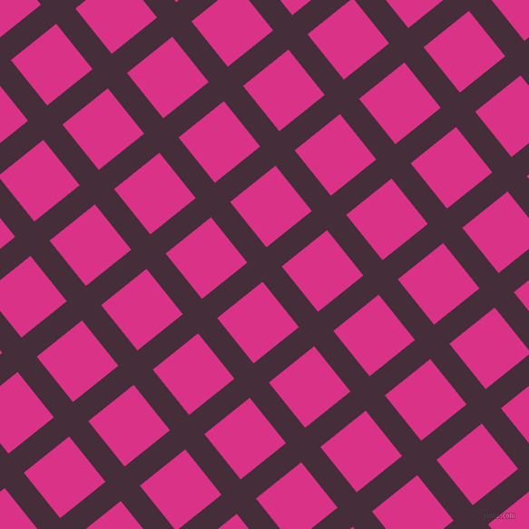 39/129 degree angle diagonal checkered chequered lines, 27 pixel line width, 64 pixel square size, plaid checkered seamless tileable
