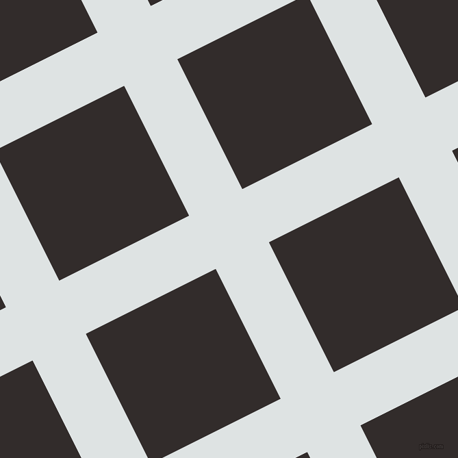 27/117 degree angle diagonal checkered chequered lines, 87 pixel line width, 212 pixel square size, plaid checkered seamless tileable