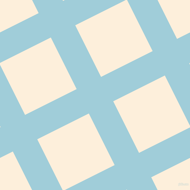 27/117 degree angle diagonal checkered chequered lines, 95 pixel lines width, 201 pixel square size, plaid checkered seamless tileable