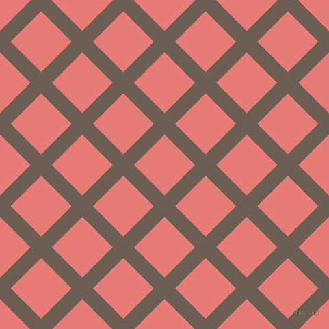 45/135 degree angle diagonal checkered chequered lines, 22 pixel lines width, 63 pixel square size, plaid checkered seamless tileable