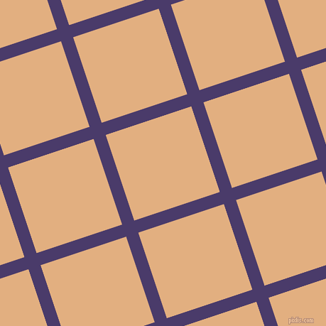 18/108 degree angle diagonal checkered chequered lines, 18 pixel line width, 127 pixel square size, plaid checkered seamless tileable