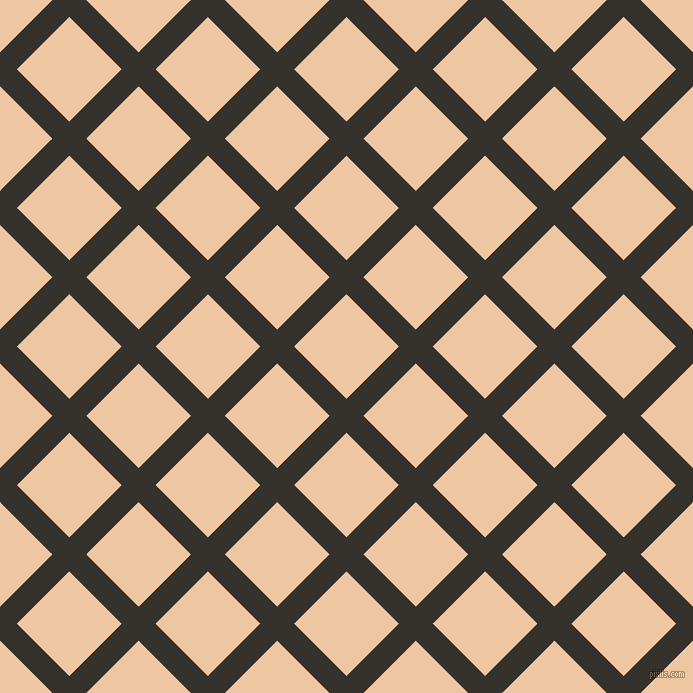 45/135 degree angle diagonal checkered chequered lines, 24 pixel lines width, 74 pixel square size, plaid checkered seamless tileable