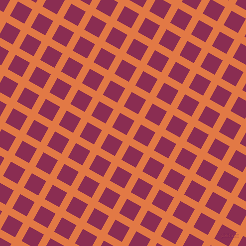 61/151 degree angle diagonal checkered chequered lines, 15 pixel lines width, 33 pixel square size, plaid checkered seamless tileable