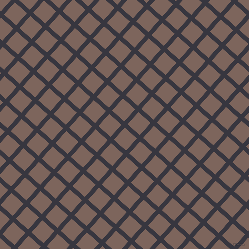 48/138 degree angle diagonal checkered chequered lines, 14 pixel lines width, 52 pixel square size, plaid checkered seamless tileable