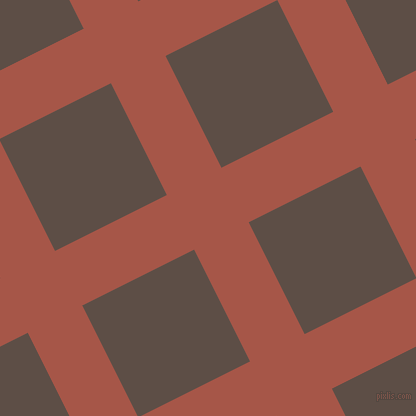 27/117 degree angle diagonal checkered chequered lines, 61 pixel lines width, 125 pixel square size, plaid checkered seamless tileable
