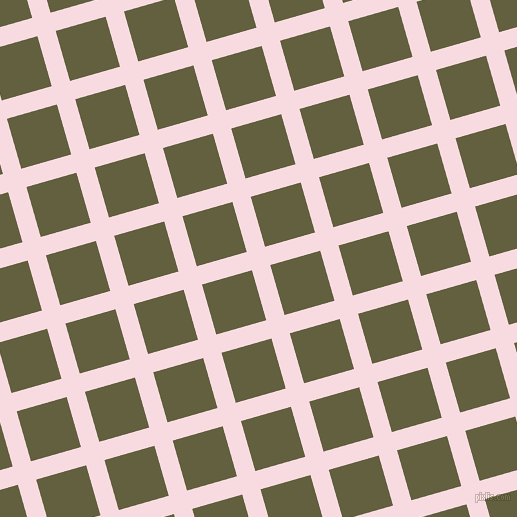 16/106 degree angle diagonal checkered chequered lines, 19 pixel line width, 52 pixel square size, plaid checkered seamless tileable