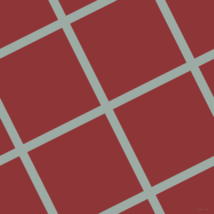27/117 degree angle diagonal checkered chequered lines, 31 pixel lines width, 304 pixel square size, plaid checkered seamless tileable