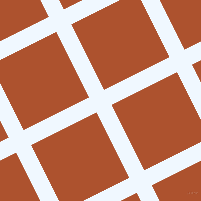 27/117 degree angle diagonal checkered chequered lines, 55 pixel line width, 239 pixel square size, Alice Blue and Red Stage plaid checkered seamless tileable