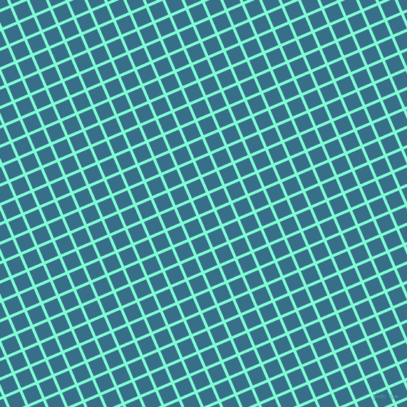 23/113 degree angle diagonal checkered chequered lines, 4 pixel lines width, 21 pixel square size, Aquamarine and Astral plaid checkered seamless tileable