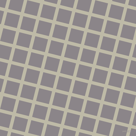 76/166 degree angle diagonal checkered chequered lines, 14 pixel lines width, 55 pixel square size, Ash and Taupe Grey plaid checkered seamless tileable