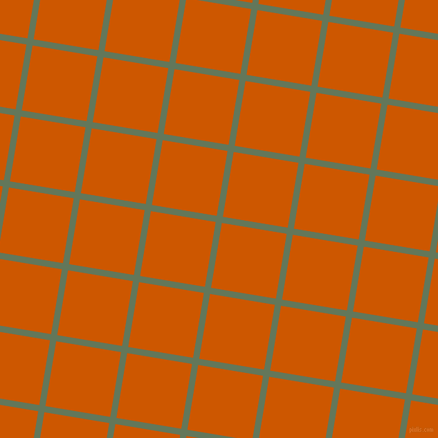 81/171 degree angle diagonal checkered chequered lines, 9 pixel line width, 95 pixel square size, Axolotl and Tenne Tawny plaid checkered seamless tileable
