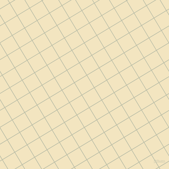 31/121 degree angle diagonal checkered chequered lines, 2 pixel line width, 45 pixel square size, Beryl Green and Milk Punch plaid checkered seamless tileable