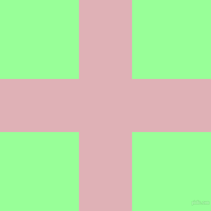 checkered chequered horizontal vertical lines, 107 pixel lines width, 318 pixel square size, Blossom and Mint Green plaid checkered seamless tileable