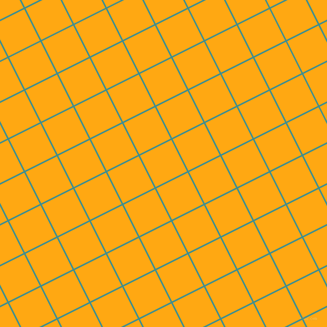 27/117 degree angle diagonal checkered chequered lines, 3 pixel line width, 70 pixel square size, Blue Chill and Dark Tangerine plaid checkered seamless tileable