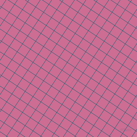 56/146 degree angle diagonal checkered chequered lines, 1 pixel line width, 30 pixel square size, Blue Lagoon and Hopbush plaid checkered seamless tileable