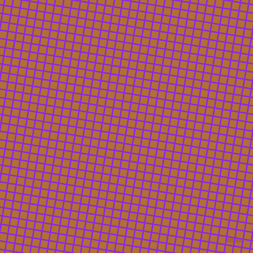 81/171 degree angle diagonal checkered chequered lines, 3 pixel line width, 14 pixel square size, Blue Violet and Reno Sand plaid checkered seamless tileable
