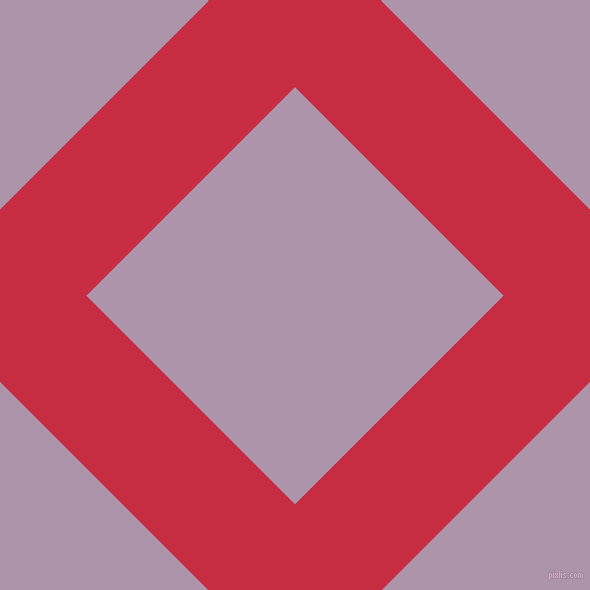 45/135 degree angle diagonal checkered chequered lines, 122 pixel lines width, 295 pixel square size, Brick Red and London Hue plaid checkered seamless tileable