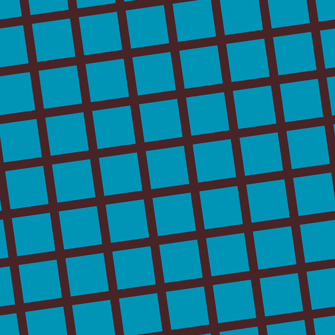 8/98 degree angle diagonal checkered chequered lines, 18 pixel lines width, 78 pixel square size, Bulgarian Rose and Bondi Blue plaid checkered seamless tileable