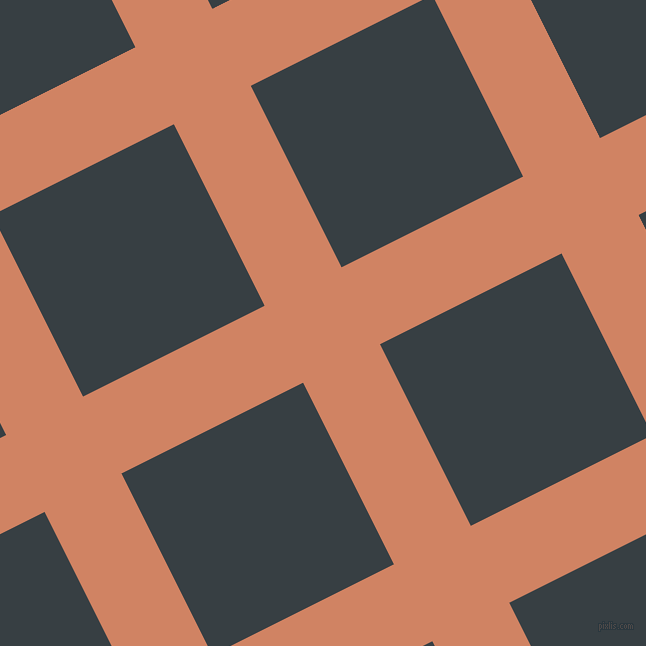 27/117 degree angle diagonal checkered chequered lines, 86 pixel line width, 203 pixel square size, Burning Sand and Mirage plaid checkered seamless tileable