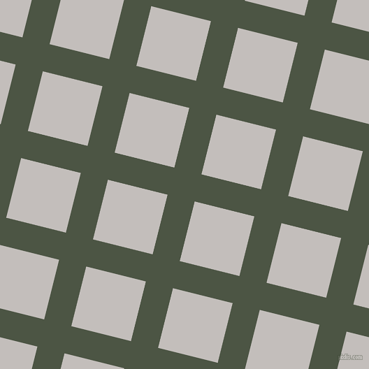 76/166 degree angle diagonal checkered chequered lines, 40 pixel lines width, 88 pixel square size, Cabbage Pont and Pale Slate plaid checkered seamless tileable
