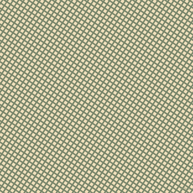 56/146 degree angle diagonal checkered chequered lines, 5 pixel lines width, 10 pixel square size, Camouflage Green and Dutch White plaid checkered seamless tileable