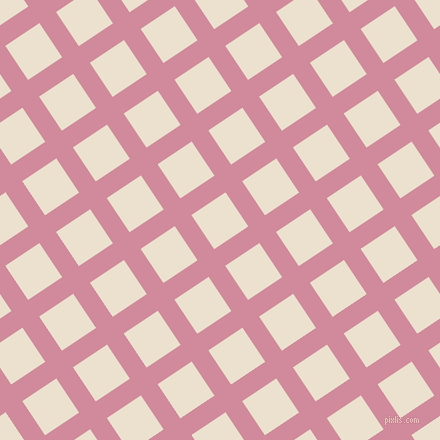 34/124 degree angle diagonal checkered chequered lines, 20 pixel line width, 41 pixel square size, Can Can and Bleach White plaid checkered seamless tileable