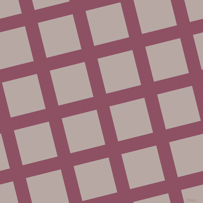 14/104 degree angle diagonal checkered chequered lines, 45 pixel line width, 123 pixel square size, Cannon Pink and Martini plaid checkered seamless tileable