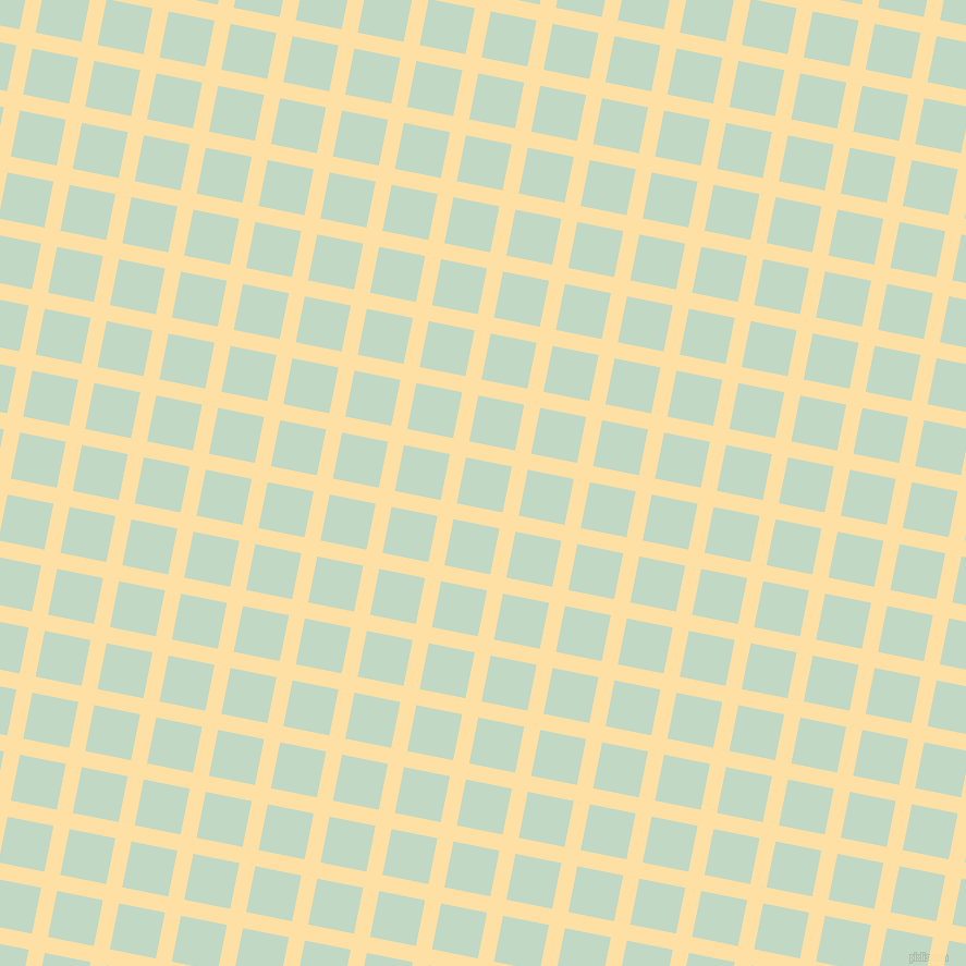 79/169 degree angle diagonal checkered chequered lines, 15 pixel line width, 43 pixel square size, Cape Honey and Edgewater plaid checkered seamless tileable