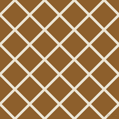 45/135 degree angle diagonal checkered chequered lines, 9 pixel line width, 64 pixel square size, Cararra and Rusty Nail plaid checkered seamless tileable