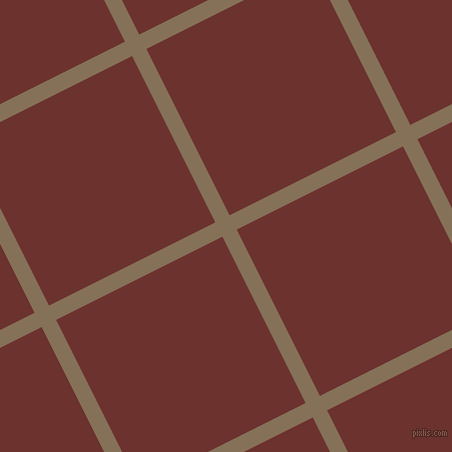 27/117 degree angle diagonal checkered chequered lines, 16 pixel lines width, 186 pixel square size, Cement and Kenyan Copper plaid checkered seamless tileable