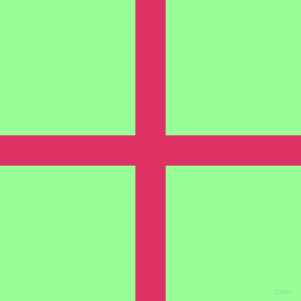 checkered chequered horizontal vertical lines, 62 pixel line width, 554 pixel square size, Cerise and Mint Green plaid checkered seamless tileable