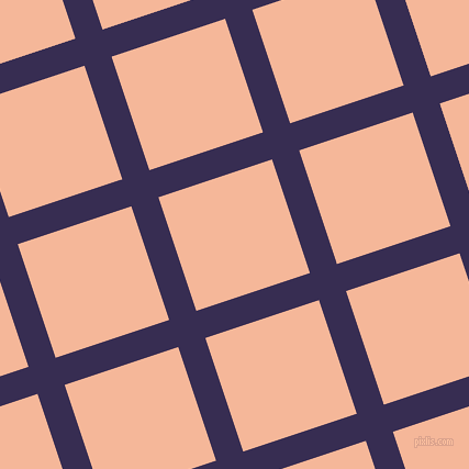 18/108 degree angle diagonal checkered chequered lines, 26 pixel lines width, 109 pixel square size, Cherry Pie and Mandys Pink plaid checkered seamless tileable