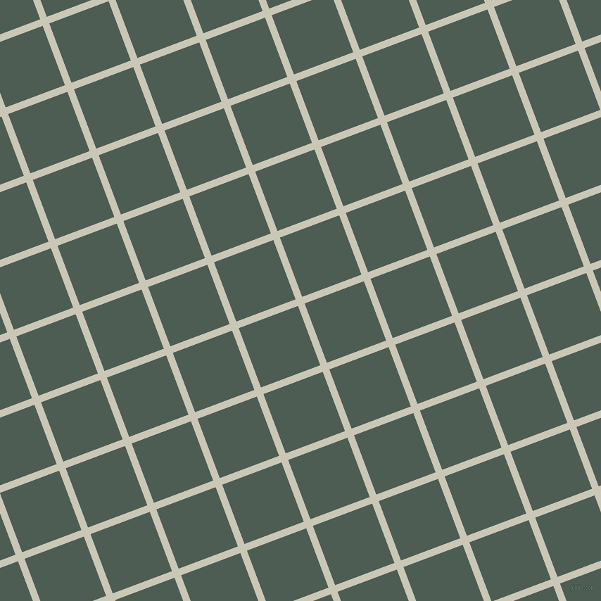 21/111 degree angle diagonal checkered chequered lines, 10 pixel line width, 90 pixel square size, Chrome White and Feldgrau plaid checkered seamless tileable