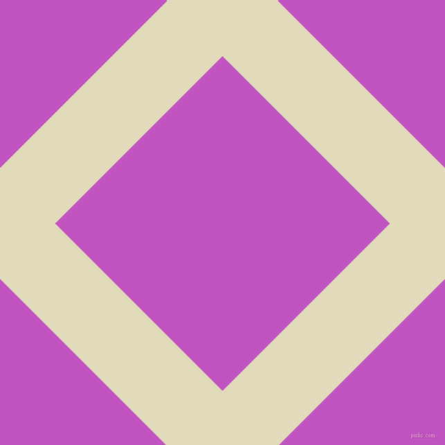 45/135 degree angle diagonal checkered chequered lines, 113 pixel line width, 342 pixel square size, Coconut Cream and Fuchsia plaid checkered seamless tileable
