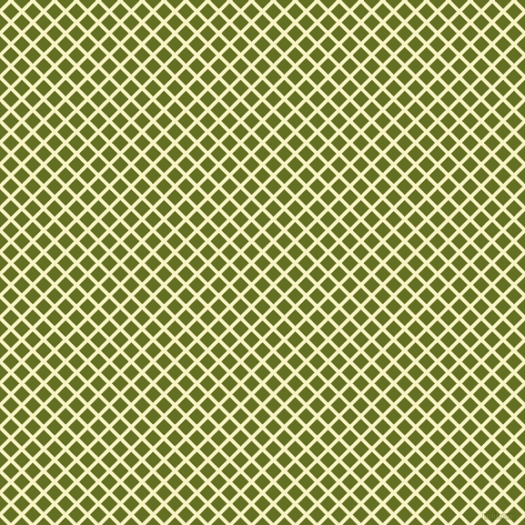 45/135 degree angle diagonal checkered chequered lines, 4 pixel lines width, 13 pixel square size, Corn Field and Fiji Green plaid checkered seamless tileable