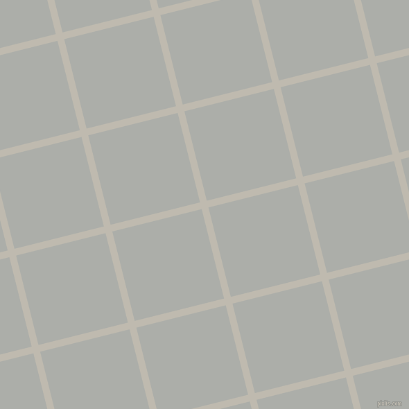 14/104 degree angle diagonal checkered chequered lines, 10 pixel line width, 133 pixel square size, Cotton Seed and Silver Chalice plaid checkered seamless tileable