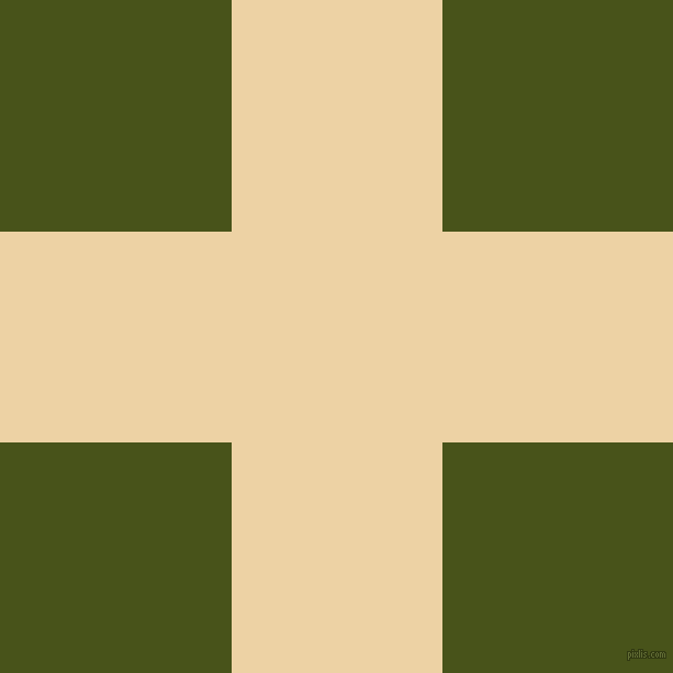 checkered chequered horizontal vertical lines, 192 pixel lines width, 421 pixel square size, Dairy Cream and Verdun Green plaid checkered seamless tileable