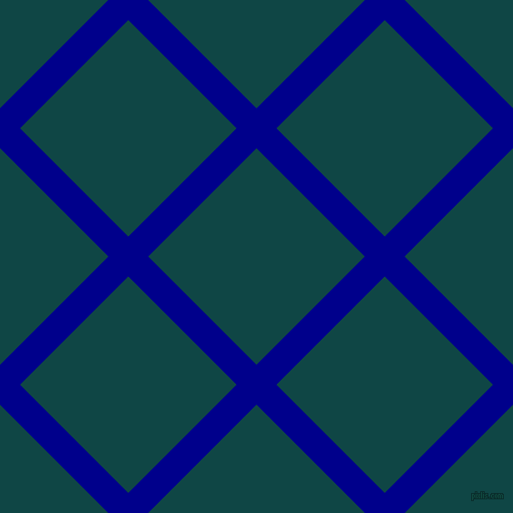 45/135 degree angle diagonal checkered chequered lines, 31 pixel line width, 168 pixel square size, Dark Blue and Cyprus plaid checkered seamless tileable