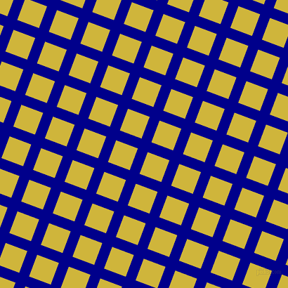 69/159 degree angle diagonal checkered chequered lines, 15 pixel lines width, 33 pixel square size, Dark Blue and Old Gold plaid checkered seamless tileable
