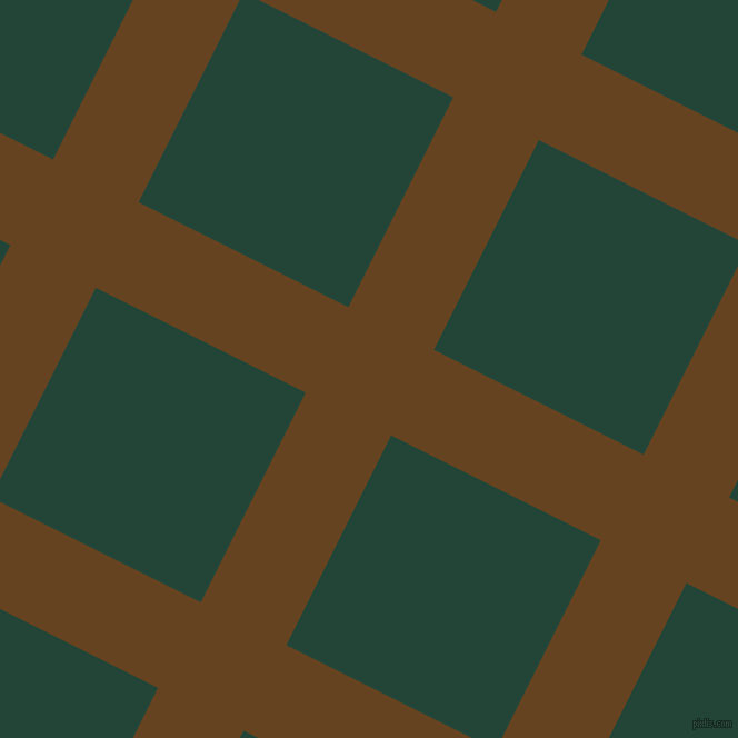 63/153 degree angle diagonal checkered chequered lines, 86 pixel line width, 211 pixel square size, Dark Brown and Burnham plaid checkered seamless tileable