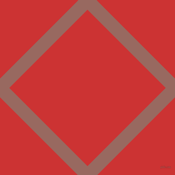 45/135 degree angle diagonal checkered chequered lines, 45 pixel line width, 378 pixel square size, Dark Chestnut and Persian Red plaid checkered seamless tileable