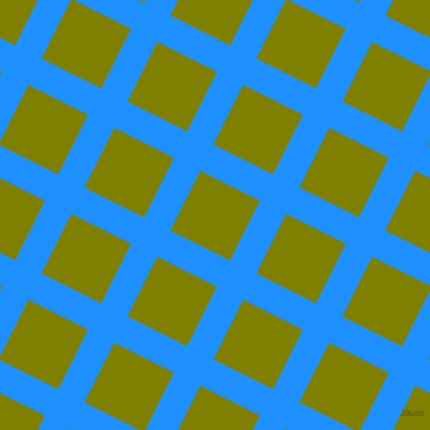 63/153 degree angle diagonal checkered chequered lines, 42 pixel line width, 95 pixel square sizeDodger Blue and Olive plaid checkered seamless tileable